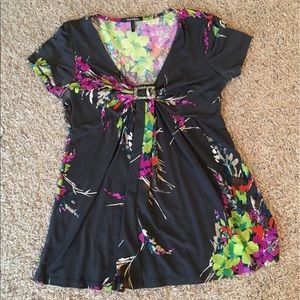 Colorful floral blouse